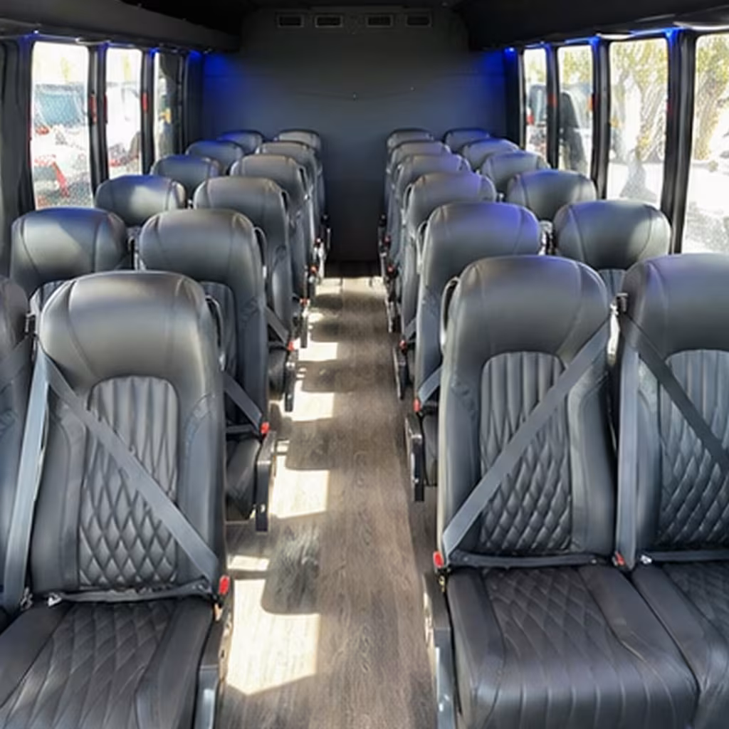 25 passenger minibus interior