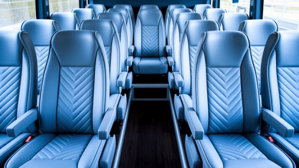 menifee 28 passenger minibus interior