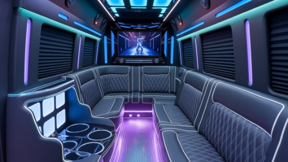 menifee party bus rental interior
